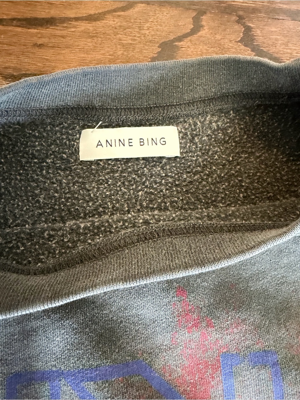 Anine Bing Grey Graphic Tiger Crewneck Sweater Medium - Picture 6 of 10